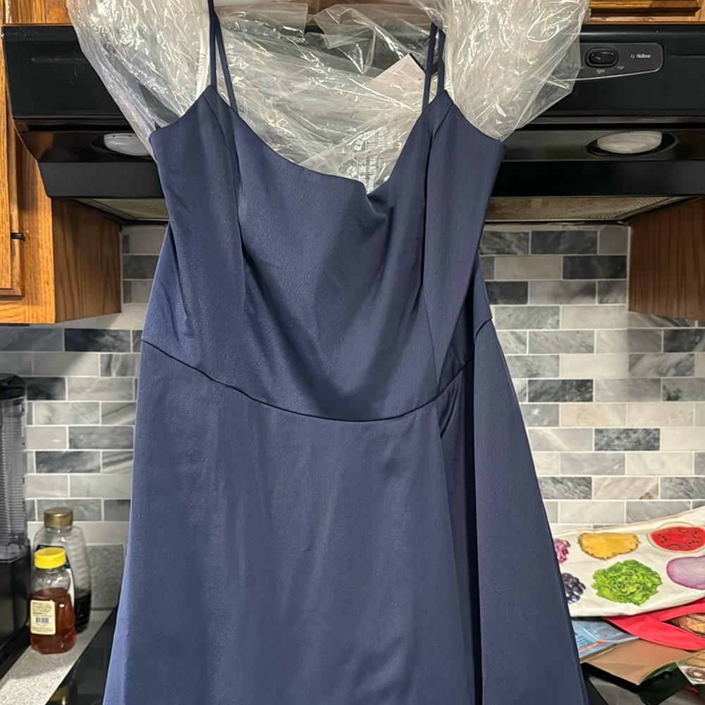 Long Scoop Neck Formal Gown